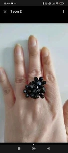 Konplott Ring Neu schwarz  - Bild 1 von 2