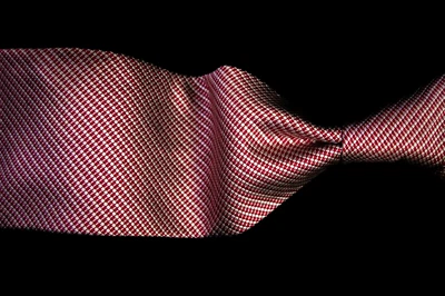 Grant Thomas, Rojo - Corbata de cuello para hombre roja y blanca micro tejido 100 % seda 4" W x 58" L Foto 1 de 4