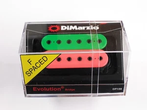 DiMarzio F-spaced Evolution Bridge Humbucker Pink/Green DP 159 - Picture 1 of 1