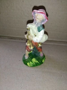 PRESEPE- PASTORI  ZAMPOGNARE CON ZAMPOGNA  IN  PASTA   CM. 10 - Foto 1 di 3