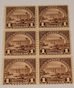 Scott#: 571 - Lincoln Memorial, Block of 6 MNHOG - Picture 1 of 2