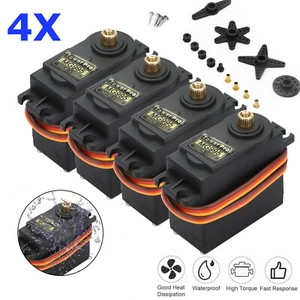 Servo digital impermeable MG995 par engranaje metálico 4 piezas para helicóptero de radiocontrol barco EE. UU. - Imagen 1 de 9