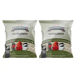 Armstrong Wild Bird Food Safflower Bird Seed, 4lbs (Pack of 2) - Picture 1 of 6