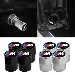 4Pcs Car Wheel Tire Valve Caps Air Stem Covers Accessories For BMW M E34 E36 E60 - Picture 1 of 21