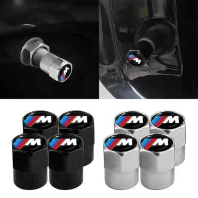 4Pcs Car Wheel Tire Valve Caps Air Stem Covers Accessories For BMW M E34 E36 E60 - Image 1 of 4