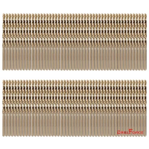 100PCS 1/8" Cobalt Drill Bit Set M35 HSS Jobber Length Twist Drill Bits Tools - Picture 1 of 5