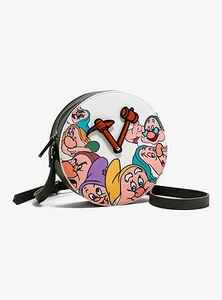 NEW! Disney Danielle Nicole Snow White Seven Dwarfs Clock Crossbody Bag Purse - Picture 1 of 2