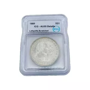 1900 Lafayette Dollar ICG-AU55 Beautiful Toning - Picture 1 of 4
