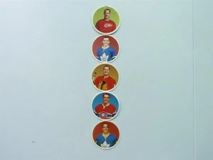 1963 EL PRODUCTO NHL HOCKEY DISC CARD uncut GORDIE HOWE GLENN HALL KEON RICHARD  - Imagen 1 de 7