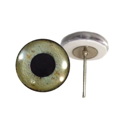 Par de postes de pasador de alambre con ojos de vidrio inspirados en águila para hacer agujas de fieltro para hacer muñecas Foto 1 de 4