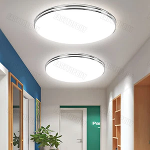 LED Decken Lampe Rund Wand Flur Küchen Wohn Zimmer Bad IP44 Leuchte 18/24/36/48W - Bild 1 von 24