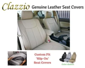 Clazzio Genuine Leather Seat Covers for 2011-2012 Ford F150 Regular Cab Beige - Picture 1 of 1