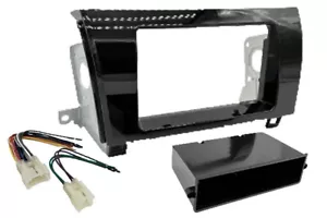 Single/Double ISO DIN Stereo Gloss Black Dash Kit & Wiring Harness Radio Install - Picture 1 of 1