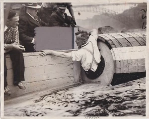 WILLIAM "RED"HILL JR. Rescued from DEATH Niagara Falls * RARE VINTAGE 1931 photo - Picture 1 of 2