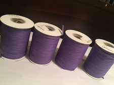 New Lot of 3 Rolls Paper Ribbon Purple Wraphia Rafia ll 200yds Matte Craft