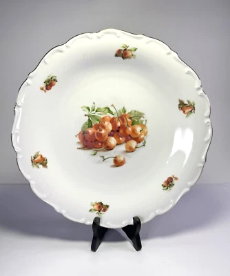 Schumann Arzberg Germany 12" Chop Plate Round Platter ~ Gold Trim ~ Vintage - Image 1 of 3