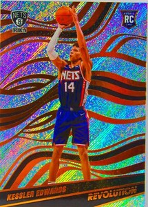 Kessler Edwards RC 2021-22 Revolution Basketball Foil Refractor Rookie Card #144