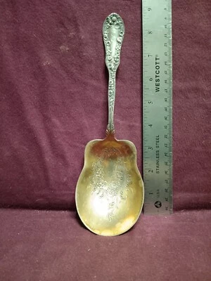 1896 Sterling DOMINICK & HAFF #10 CUCHARA PARA SERVIR BAYAS 9 1/8" TAZÓN DE ORO 89 g mono Foto 1 de 4