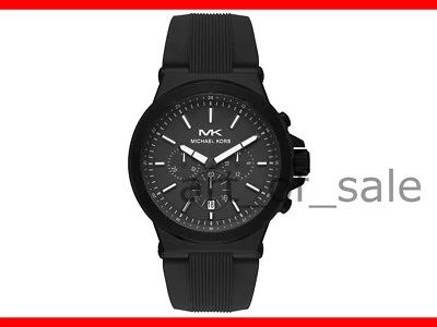 Reloj Michael Kors MK8729 Hombre Dylan Cronógrafo Negro Mate Silicona NUEVO Foto 1 de 4