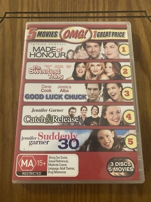 5 In 1 Romcom Pack (Boxset, DVD) FREE POST R4 PAL Patrick Dempsey, Cameron Diaz - image 1 of 4