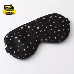 100% Silk Sleep Eye Mask Comfortable Blindfold Super Soft Eye Mask for Women Men - Picture 1 of 5