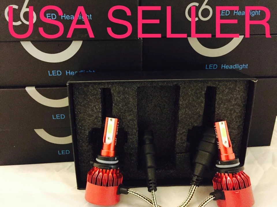 9006 BLUE LED HEADLIGHT Bulbs 10000K Lights 10k Kit Fit Nissan Titan 2005 - 2014 - Image 1 of 4