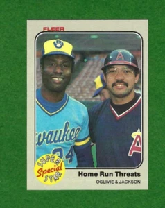 1983 Fleer Reggie Jackson Ben Oglivie Home Runn Threats #640 - Picture 1 of 1
