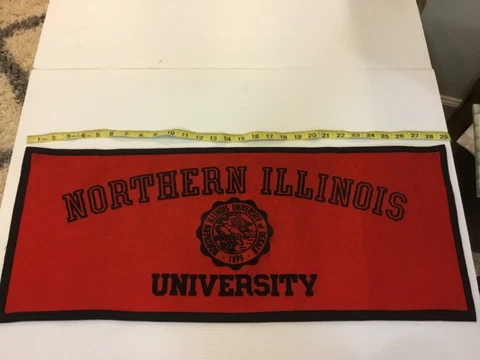VTG Northern Illinois University Huskies 29x11.5 Felt Pennant w Seal - cool Cover