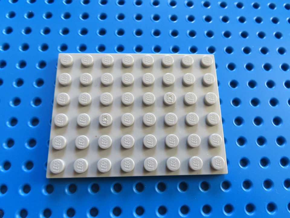 Lego 1 x Platte Bauplatte flach 3036 neu hellgrau 6x8 - Bild 1 von 1