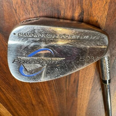 PureSpin Diamond Face Scoring Gap Wedge 52* Right Handed Steel 35.5” - Image 1 of 4