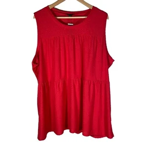 Lane Bryant NWT Women Size 26/28 Azalea Swing Tank Collection Coral sleeveless - Picture 1 of 10