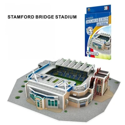 Word Famous Building Stamford Bridge Stadium 3D Jigsaw Puzzle DIY Model 45 PCS - Image 1 of 2