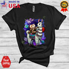 Guinea Pig Sloth Riding Llama In Planet Space, Funny Space Farming Lover T-Shirt