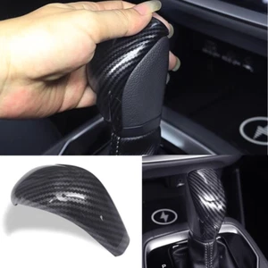 For Subaru Crosstrek 2024-2025 Carbon fiber Gear Shift Knob Cover Molding Trim - Foto 1 di 9
