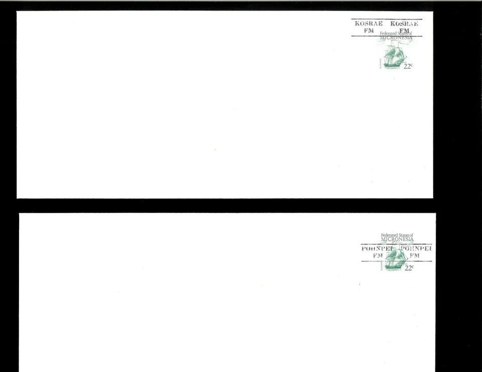 Micronesia (FDM) 34 Stamped Envelope Precancelled (5). Net 75.00 - Image 1 of 3