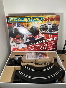 SCALEXTRIC Champions C1267 1:32 SLOT CAR RACE TRACK SET RARE UK Complete - Picture 1 of 11