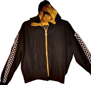Giacca a vento donna Justify manica a scacchiera full zip taglia L - Foto 1 di 9