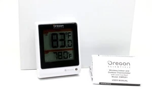 Oregon Scientific EMR201 In/Out Thermometer W/ Blinking LED Ice Alert NO SENSOR - Picture 1 of 2