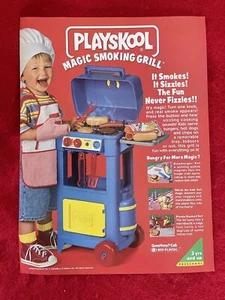 Vintage 1995 Playskool Magic Smoking Grill Print Ad Kinder Spielzeug Grill Ad - Bild 1 von 7