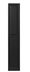 Ply Gem 15 in. x 81 in. Raised Panel Polypropylene Shutters Pair in Black - Picture 1 of 4