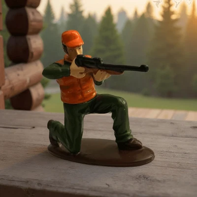 De colección Panadería Artesanía Cazador Hombre con Pistola Rifle Tirador Decoración de Pasteles 3” A7 Foto 1 de 4