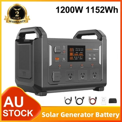 1152Wh Solar Generator Battery Portable Power Station Emergency Backup Camping - image 1 of 4