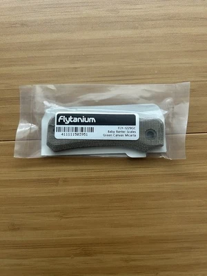 Básculas de mango de mosca Civi Baby Broter - ranura de lona verde Micarta Foto 1 de 4