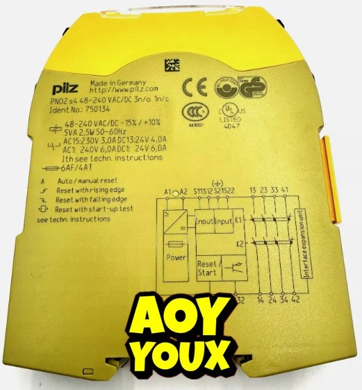 750134 1PCS NEW PILZ safety relay PNOZ S4 48-240 VAC/DC 3N/O 1N/C 750134 - Image 1 of 1