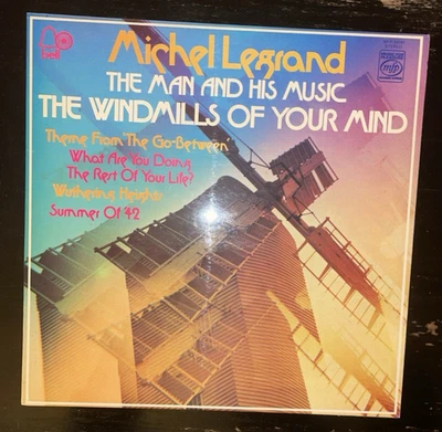 Vintage Michel Legrand WINDMILLS OF YOUR MIND Vinyl Record Album LP Film Theme - Image 1 of 3