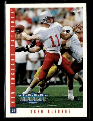 1993 Score Drew Bledsoe #308 Rookie - Image 1 of 2