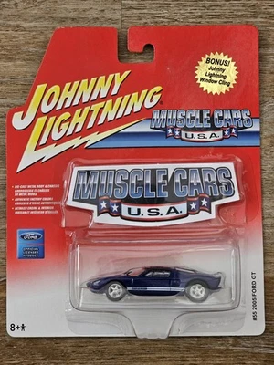 Johnny Lightning 2005 Ford GT Muscle Cars EE. UU. Diecast 1:64 White Lightning Chase Foto 1 de 4