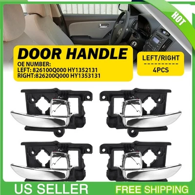 (4) Manija de puerta interior interior delantera y trasera para Hyundai Elantra 2007-2010 Foto 1 de 4