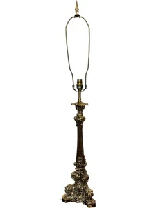 Vintage Ornate Resin Table Lamp 96cm Tall PAT Tested Classic Design - Picture 1 of 9