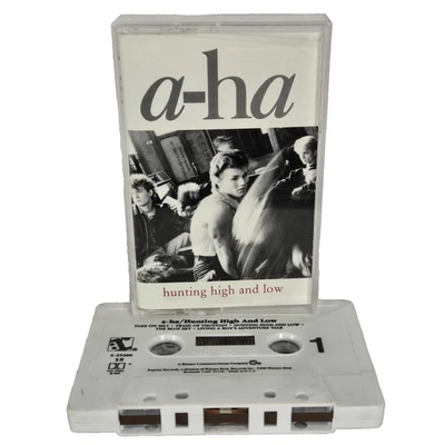 A-Ha Hunting High And Low Cassette 1985 Electronic Synth Pop Norwegian Band VTG Foto 1 de 4
